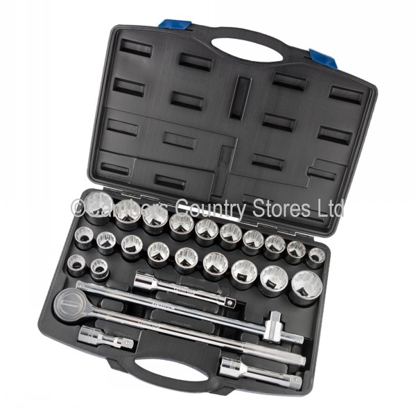 Draper Socket Set 3/4" Sq. Drive MM/AF 26pc Cambers Country Store